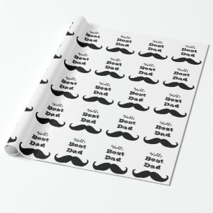 Papel De Presente O melhor bigode Pai do mundo