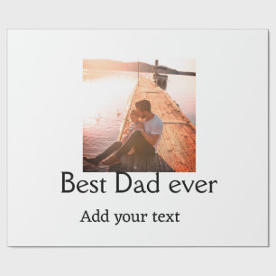 Papel De Presente O melhor pai alguma vez adicionou nome imagem dia 