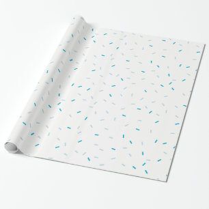 Papel De Presente O menino azul pálido do bebê bonito do FELIZ