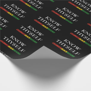 Papel De Presente O Mês da História Negra SE CONHECE A SI MESMO MOTI