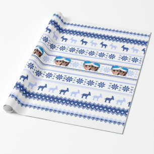 Papel De Presente O Natal Azul de Joe e Kamala
