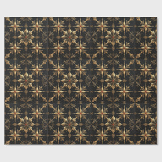 Papel De Presente O Natal Elegante - Preto