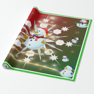 Papel De Presente O Neve de Natal -