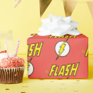 Papel De Presente O Nome do Flash & Logotipo do Raio