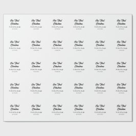 Papel De Presente O nosso primeiro Natal, Sr. e Sra. casal, data