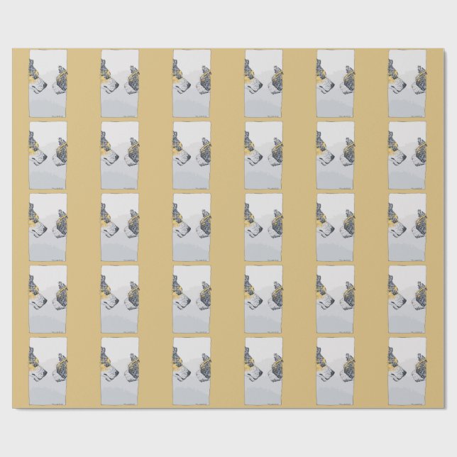 Papel De Presente O Olhar Fixo (Aberto)