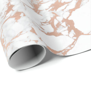 Papel De Presente O ouro cor-de-rosa branco de GrayPink cora o Lux