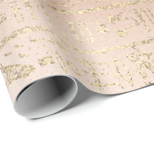 Papel De Presente O ouro cor-de-rosa mais foxier Dourado dos