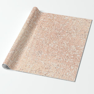 Papel De Presente O ouro do rosa do rosa cora o pó de vidro metáli