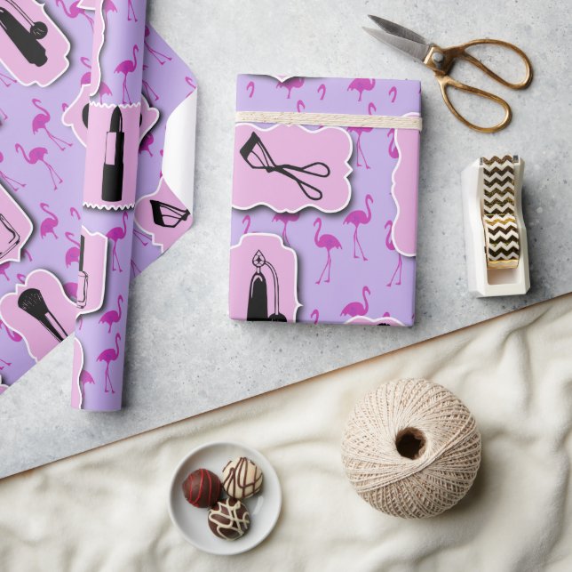 Papel De Presente O padrão de logotipo Cosmético necessário (Artesanato)