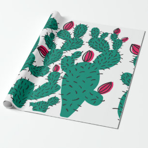 Papel De Presente O padrão perfeito da planta Cactus. Hipster abstr
