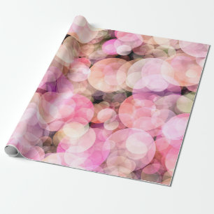 Papel De Presente O pano de fundo das bolhas amarelas claras.