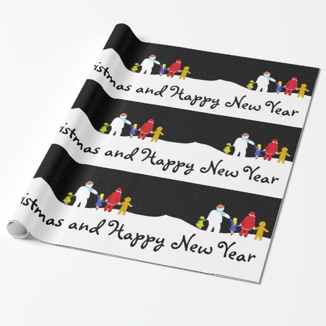 Papel De Presente O papel de moldagem do Natal Gang Holiday (Desenrolado)