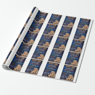 Papel De Presente O Pequeno Rapaz Ontem Amigo De Hoje Lion Mãe Para