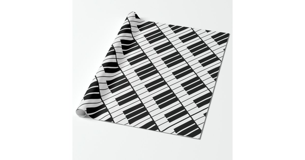 Papel De Presente O Piano Preto E Branco Fecha O Papel De Zazzle Com Br Selecione o filtro rosinha para dar um visual perfeito para. zazzle