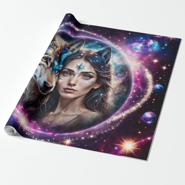 Papel De Presente O poder do lobo místico (Desenrolado)