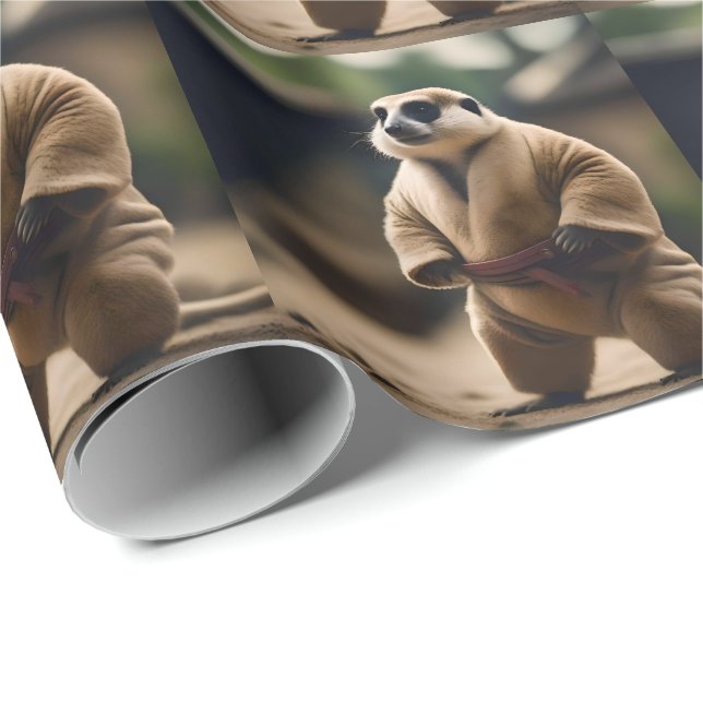 Papel De Presente O poderoso Meerkat: Sumo Showdown, (Ponta do rolo)