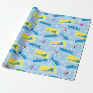 Papel De Presente O Polar Express Comboio retrorreflector e Padrã