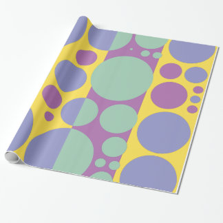Papel De Presente O primavera, verão colore os círculos 2 do pop art