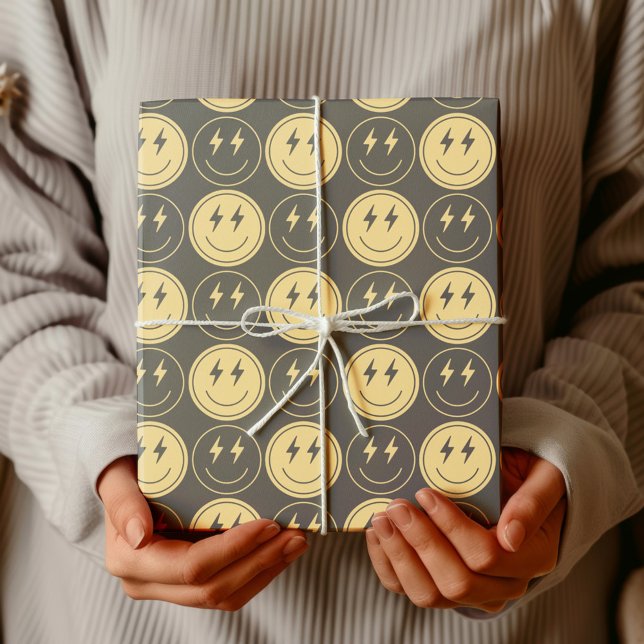 Papel De Presente O Primeiro Aniversário do legal Menino Verificado (Criador carregado)