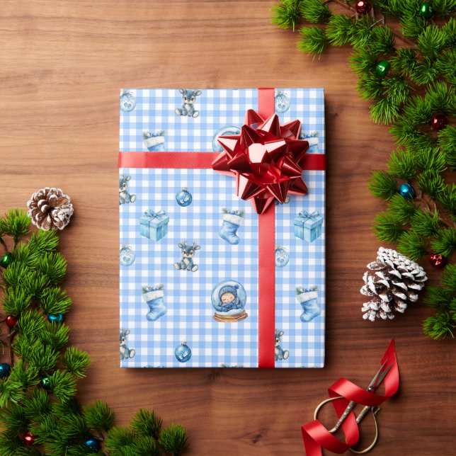 Papel De Presente O Primeiro Natal Mágico do Bebê! (Presente de Natal)