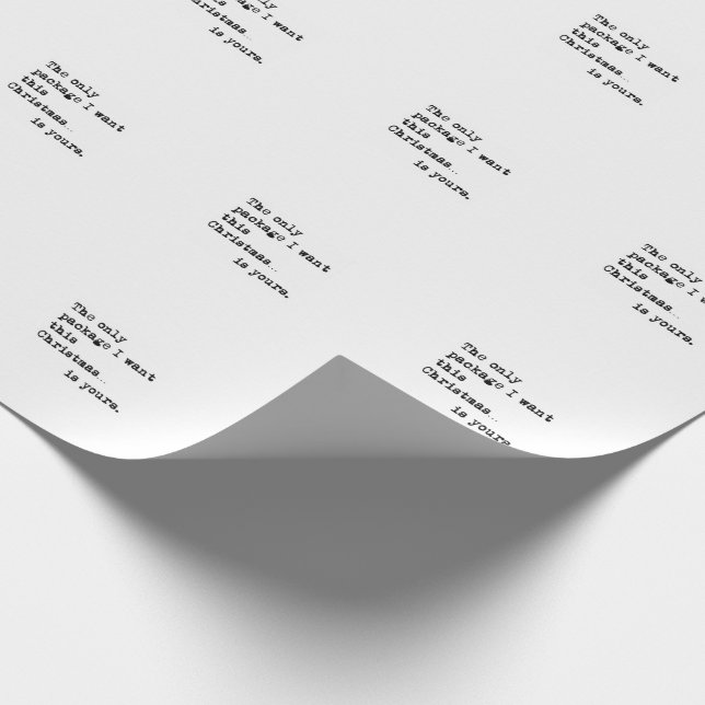 Papel De Presente O PRIMEIRO PACOTE DE Natal QUE EU QUERO (Ponta)