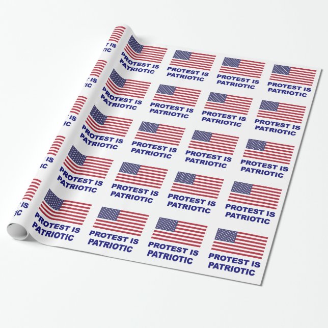 Papel De Presente O protesto é Patriótico (Desenrolado)
