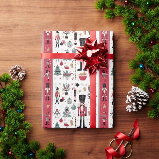 Papel De Presente O Quebra-Nozes Elegância: Papel De Enrolar Para Pr (Presente de Natal)