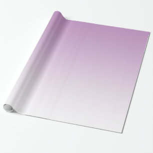 Papel De Presente O roxo pálido customizável desvanece-se