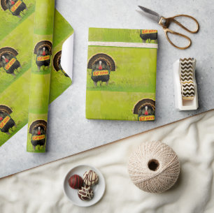 Papel De Presente O SlipperyJoe orgulhoso peru come presunto paleta