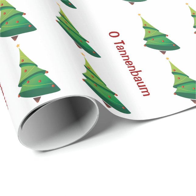 Papel De Presente O Tannenbaum Árvore de Natal Molho de Presente (Ponta do rolo)