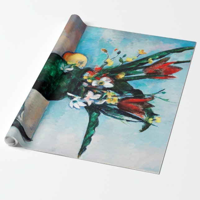 Papel De Presente O Vaso de Tulips, Paul Cezanne (Desenrolado)