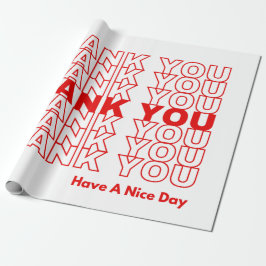 Papel De Presente Obrigado A Envolver Papel Pequena Empresa