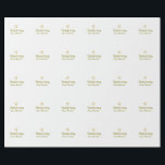 Papel De Presente obrigado por vir adicionar nome mensagem coração d<br><div class="desc">Design</div>