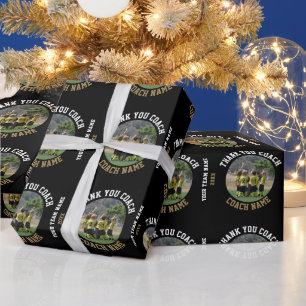 Papel De Presente Obrigado Treinador Nome da Equipe Foto