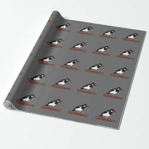 Papel De Presente Observador de pássaros Myna Piebald indiano