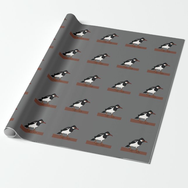 Papel De Presente Observador de pássaros Myna Piebald indiano (Desenrolado)
