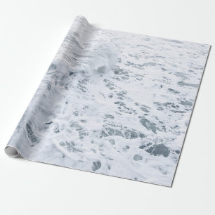PAPEL DE PRESENTE OCEANO COM ONDA