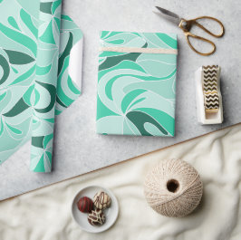 Papel De Presente Oceano Místico