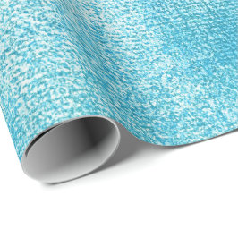 Papel De Presente Oceano Tiffany Aqua Paint White Linen Watercolor