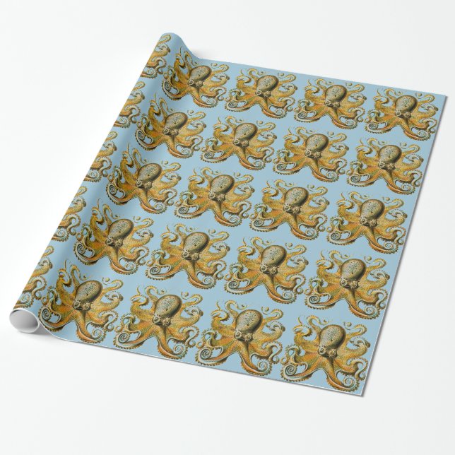 Papel De Presente Octopus (Desenrolado)