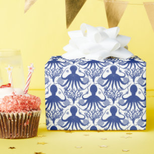 Papel De Presente Octopus (fundo leve)
