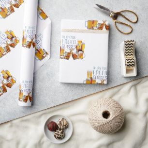 Papel De Presente Óculos de cerveja do SlipperyJoe, canecas de cerve