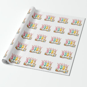 Papel De Presente Óculos de latas de páscoa com ouvidos coelhos
