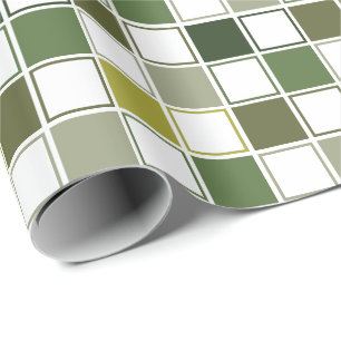 Papel De Presente Óculos de sol camuflados em verde militar xadrez