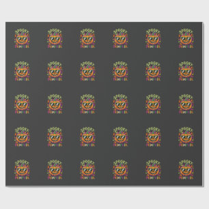 Papel De Presente Óculos de Sol de Abóbora Assustadora de Halloween