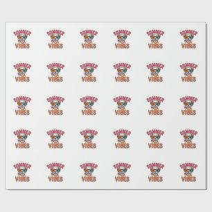 Papel De Presente Óculos de Sol de Cachorro Vibrações de Verão Camis