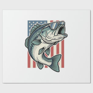 Papel De Presente Óculos de Sol Patrióticos para Pesca de Robalo Vet