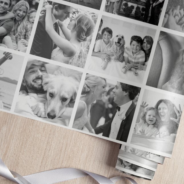 Papel De Presente Oferta Personalizada De Colagem De Fotos - Seu Pró (Criador carregado)