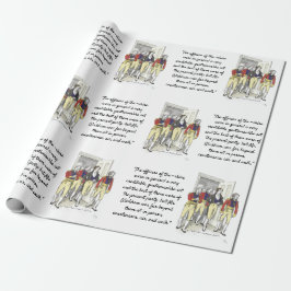 Papel De Presente Oficiais da Milícia Shire, Jane Austen